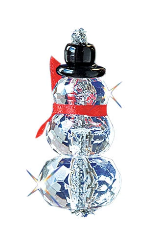 Faceted Elegant Snowmen Ornaments 2 Faceted Elegant Snowmen Ornaments - Image 2