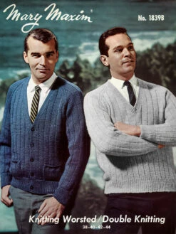 Men's V-Neck Cardigan And Pullover Pattern