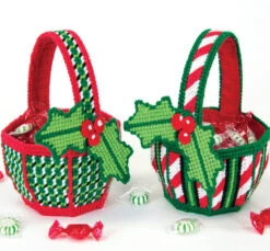 Holiday Baskets Plastic Canvas Kit