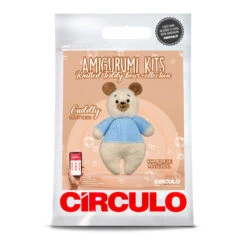 Boy Bear Amigurumi Kit -Crocheting Supplies Store 21893 Kit Ursinhos Trico Sacola Urso