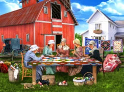Country Quilting Bee Jigsaw Puzzle
