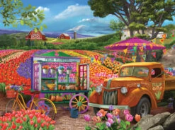Roadside Tulips Jigsaw Puzzle