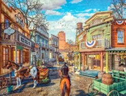 Old Western Town Jigsaw Puzzle