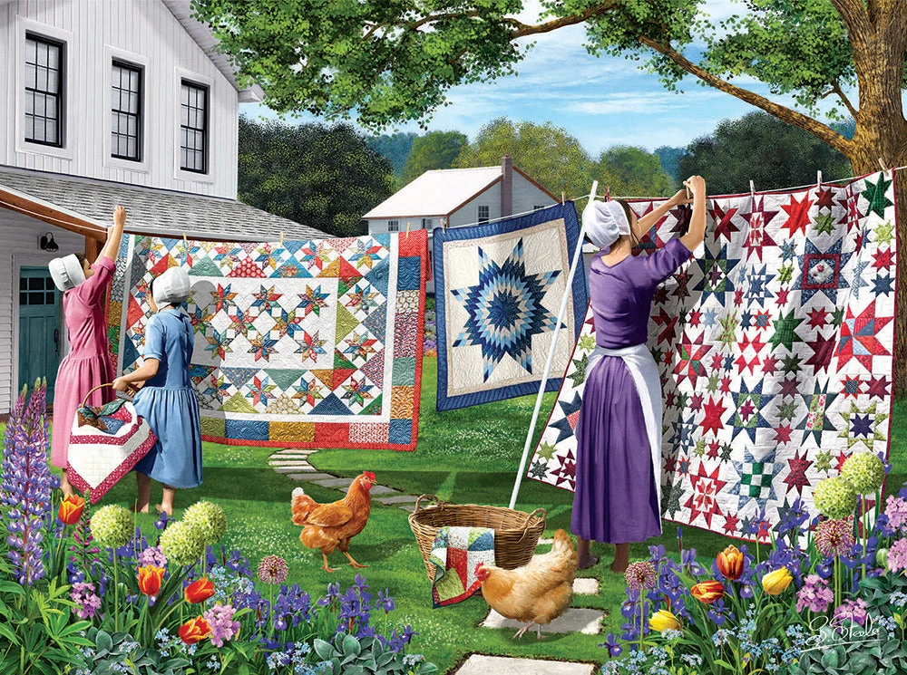 Quilts In The Backyard Jigsaw Puzzle 1 Quilts In The Backyard Jigsaw Puzzle
