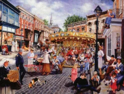 Town Carousel Jigsaw Puzzle