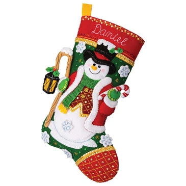 Light Up The Holidays Felt Stocking Kit 1 Light Up The Holidays Felt Stocking Kit