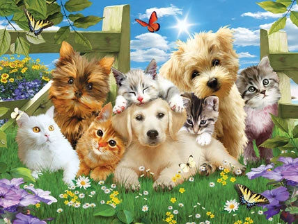 Pups N Kittens Jigsaw Puzzle 1 Pups N Kittens Jigsaw Puzzle