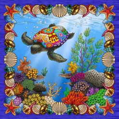 Psychedelic Turtle Jigsaw Puzzle
