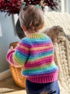 Athabasca Falls Child's Pullover -Crocheting Supplies Store 95585rainbow7