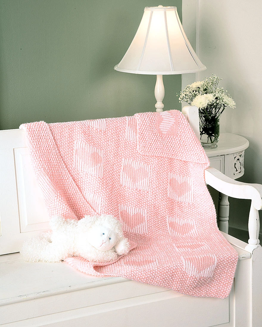 Double Hearts Blanket Pattern 1 Double Hearts Blanket Pattern
