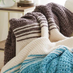 Land And Sea Knit Blanket -Crocheting Supplies Store AKP MM LandAndSea KNIT 5