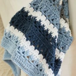 Stripe Upon Stripe Crochet Afghan -Crocheting Supplies Store AKP MM StripedStarlette 062