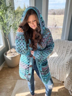 Chunky Granny Crochet Cardigan -Crocheting Supplies Store IMG 1847