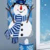 Snowflakes & Snowman Plastic Canvas Ensemble