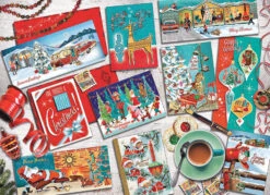 Mid Mod Season's Greetings Jigsaw Puzzle