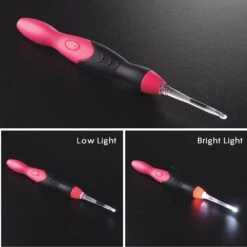 LED Lighted Crochet Hook Kit -Crocheting Supplies Store M33908c