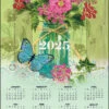 Mason Jar Floral 2025 Felt Sequin Calendar