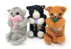 Cute Kitties Needle Felting Kit
