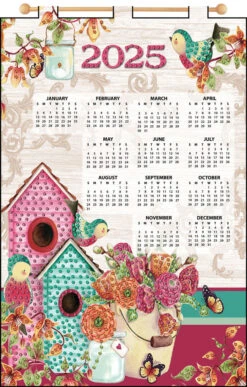 Birdhouse 2025 Felt Sequin Calendar