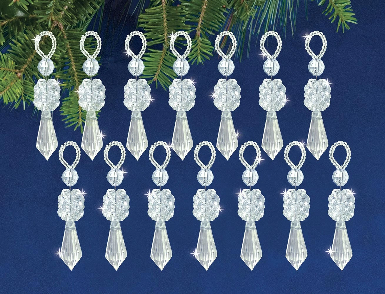 Crystal Drop Beaded Ornament Kit 1 Crystal Drop Beaded Ornament Kit