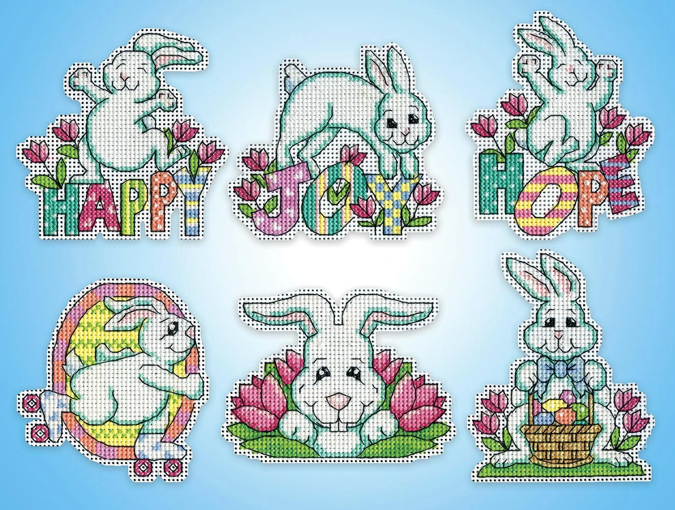 Easter Bunnies Plastic Canvas Ornaments Kit 1 Easter Bunnies Plastic Canvas Ornaments Kit