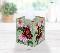 Cosmos Tissue Box Cover Plastic Canvas Kit