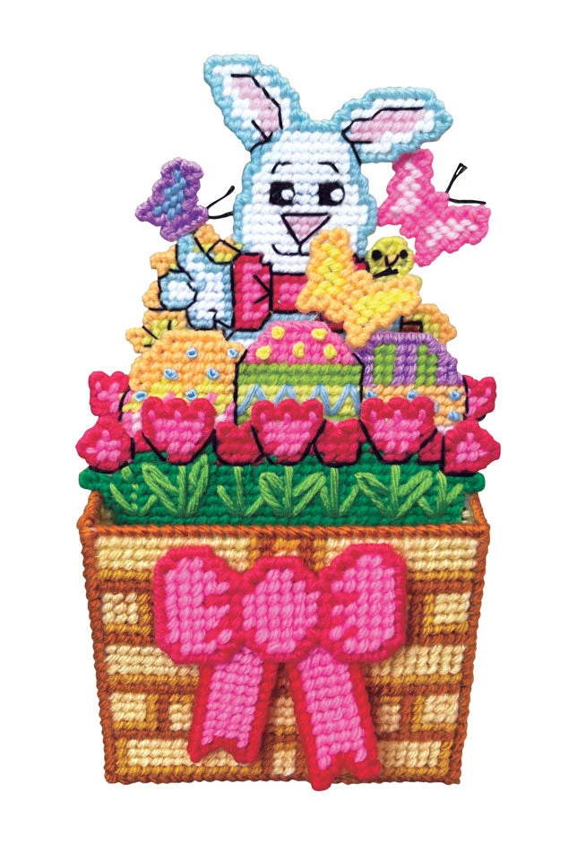 Bunny In A Box Plastic Canvas Kit 2 Bunny In A Box Plastic Canvas Kit - Image 2