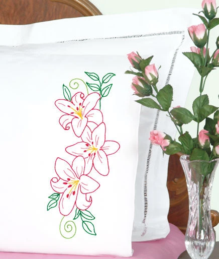 Lilies Pillowcases 1 Lilies Pillowcases