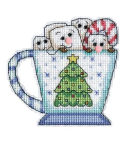 Holiday Mugs 14 Ct. Ornaments 11 Holiday Mugs 14 Ct. Ornaments -Crocheting Supplies Store M34423a