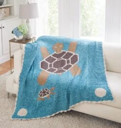 Sea Turtles And Sand Dollars Afghan