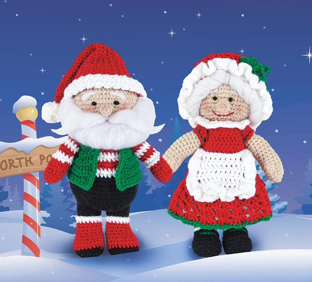 Santa And Mrs. Claus Crochet Kit 1 Santa And Mrs. Claus Crochet Kit