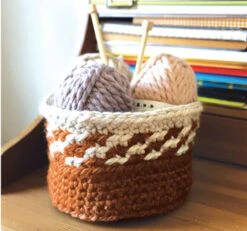 Tinos Basket -Crocheting Supplies Store M95425 Pumkin