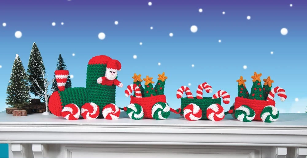 The Peppermint Express | Crochet Christmas Train Kit 1 The Peppermint Express | Crochet Christmas Train Kit