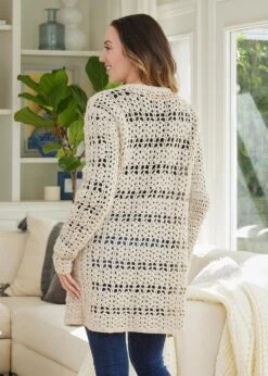 Stylish Lace Cardigan -Crocheting Supplies Store M96629e