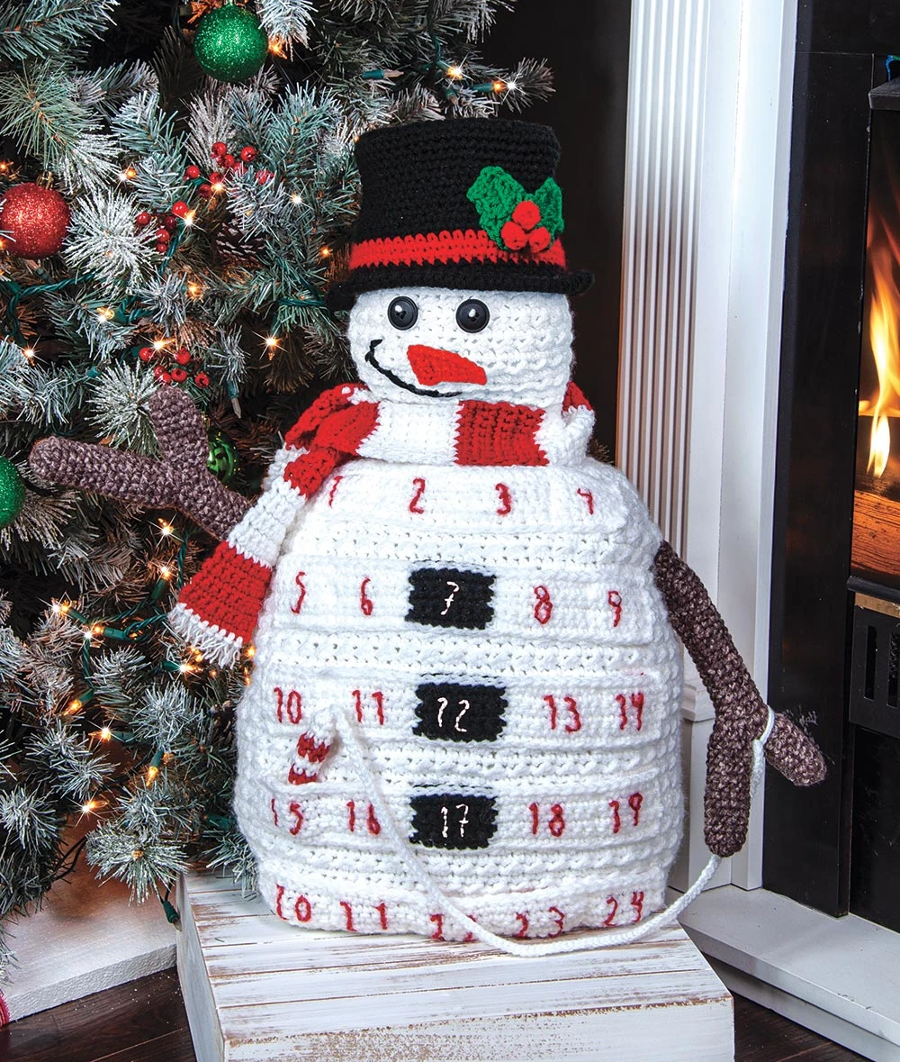 Snowman Crochet Countdown Calendar 1 Snowman Crochet Countdown Calendar