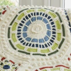 Summer Mosaic Afghan -Crocheting Supplies Store M96790c