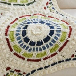 Summer Mosaic Afghan -Crocheting Supplies Store M96790d