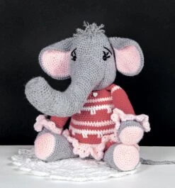 Eric And Emily Elephant Doll Kits -Crocheting Supplies Store M96808