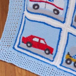 Wheels Blanket -Crocheting Supplies Store M96845b