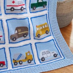 Wheels Blanket -Crocheting Supplies Store M96845c