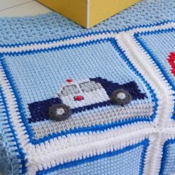 Wheels Blanket -Crocheting Supplies Store M96845e