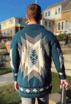 Blanket Coat -Crocheting Supplies Store M96934mensback