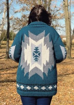 Blanket Coat -Crocheting Supplies Store M96934womansback