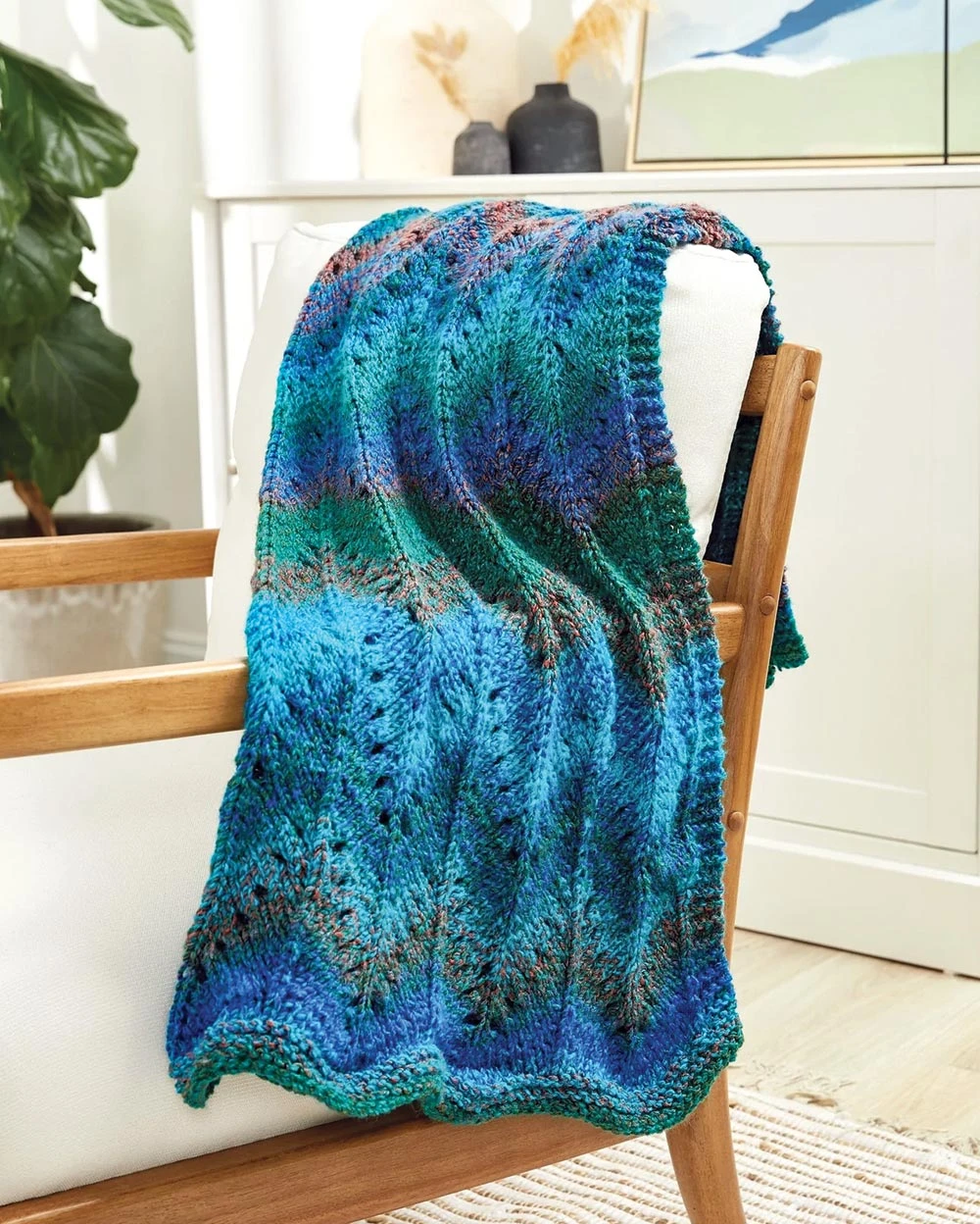 Premier® Lace Chevron Columns Throw 1 Premier® Lace Chevron Columns Throw