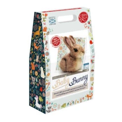 Baby Bunny Needle Felting Kit -Crocheting Supplies Store NF139 Baby Bunny Box