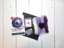 Wise Owl In A Hoop Needle Felting Kit -Crocheting Supplies Store NF307 Contents 1