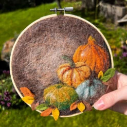 Pumpkin In A Hoop Needle Felting Kit 11 Pumpkin In A Hoop Needle Felting Kit -Crocheting Supplies Store NF307 Lifestyle dc471e1f 0451 43ed 989d 498381ba8546
