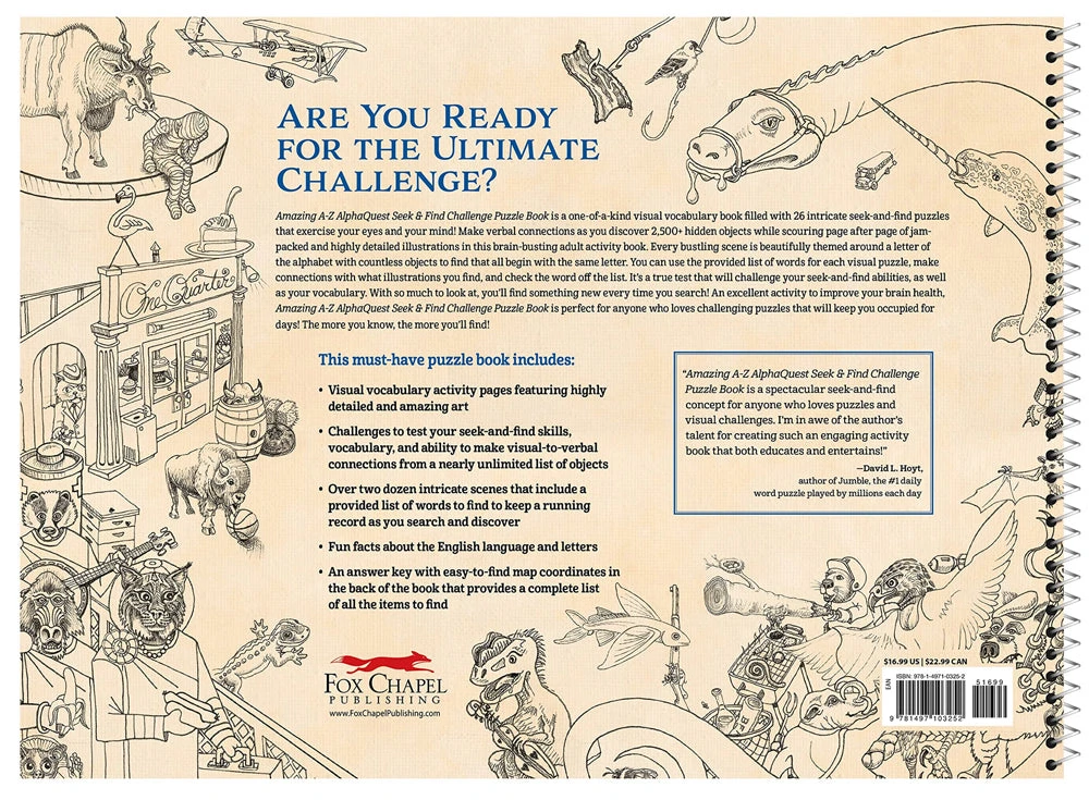 Amazing A-Z AlphaQuest Seek & Find Challenge Puzzle Book 6 Amazing A-Z AlphaQuest Seek & Find Challenge Puzzle Book - Image 6