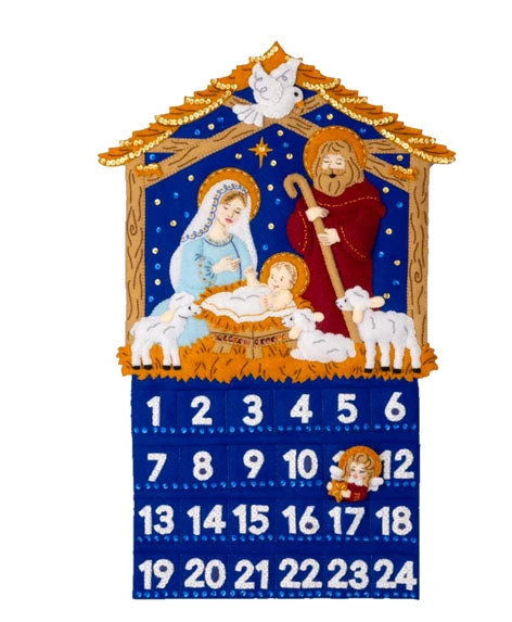 One Starry Night Felt Advent Calendar Kit 2 One Starry Night Felt Advent Calendar Kit - Image 2