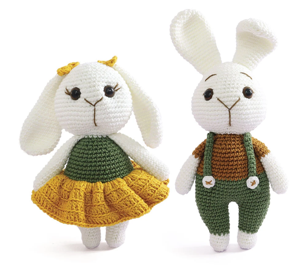 Mr. & Mrs. Bunny Crochet Kit 3 Mr. & Mrs. Bunny Crochet Kit - Image 3